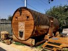 Бани-бочки из сибирского кедра 2-6 метров под ключ. (5 фотографий)
